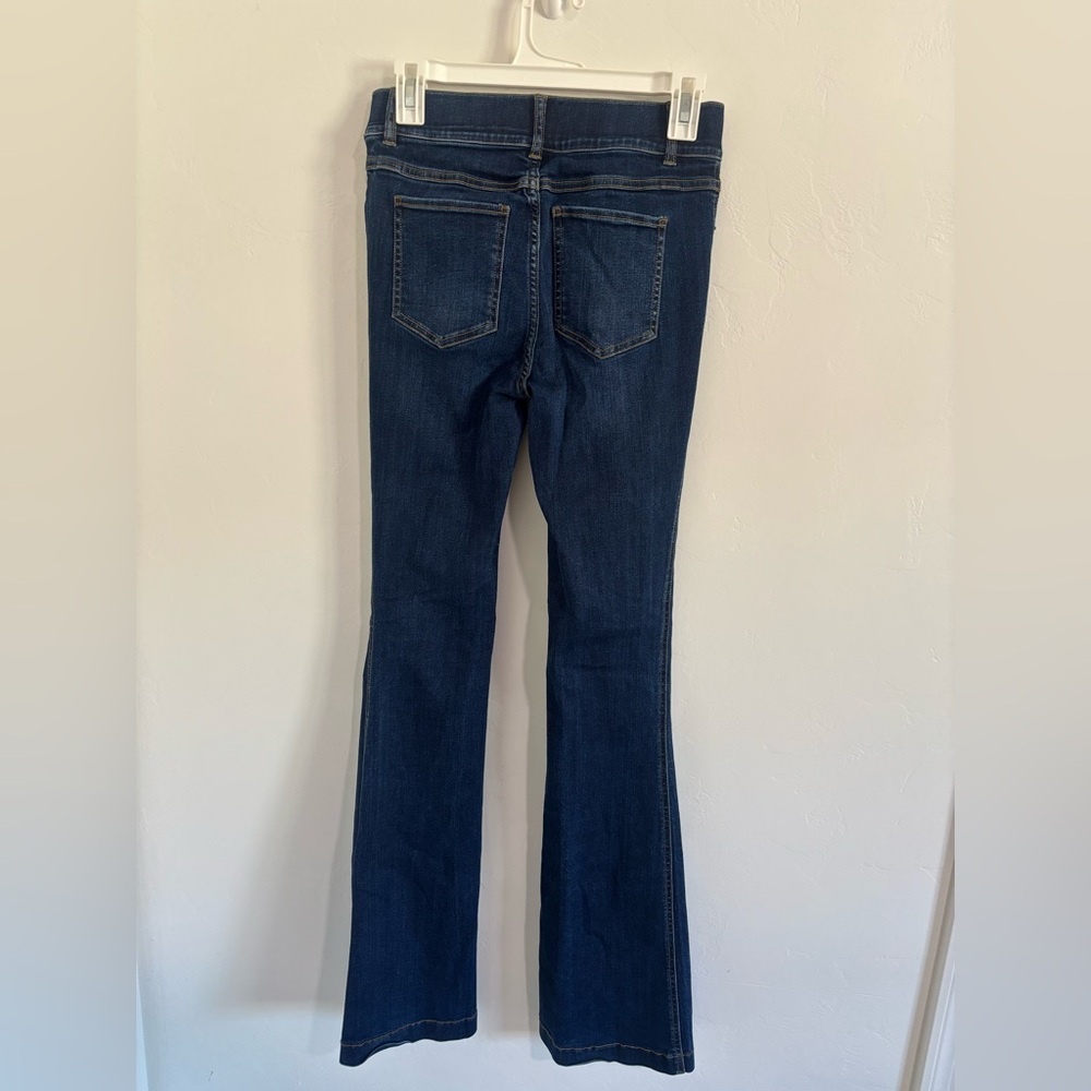 Spanx Pull-On Denim Flare Jeans — Dark Wash | Size Small - Picture 6 of 6